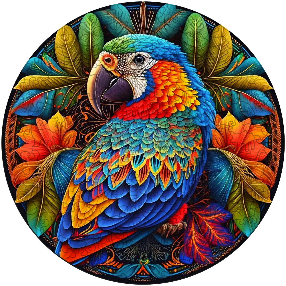Wooden Jigsaw Puzzle 1000 Pieces, Beautiful Parrot