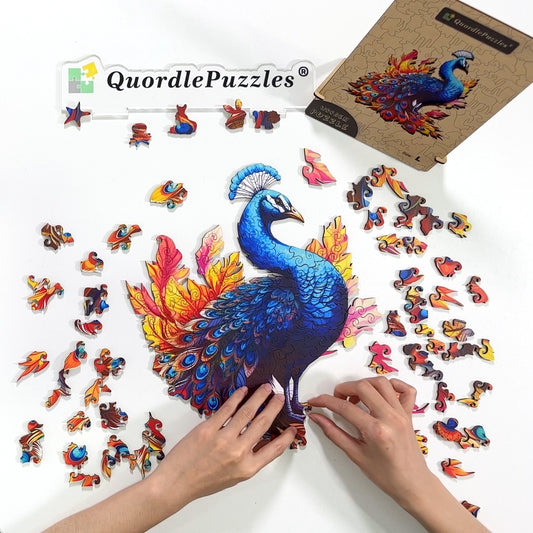 🔥Last Day 92% OFF-Striking peacock Wooden Jigsaw Puzzle