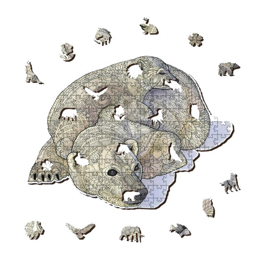 White Polar Bear Jigsaw Puzzle