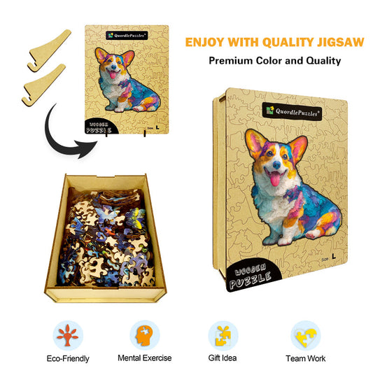 Bring joy and creativity Dog Wooden Puzzle