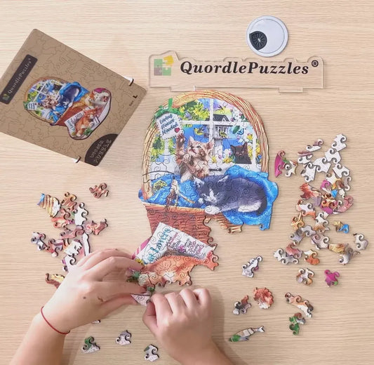 🔥LAST DAY 93% -Special Shaped Wooden Jigsaw Puzzle