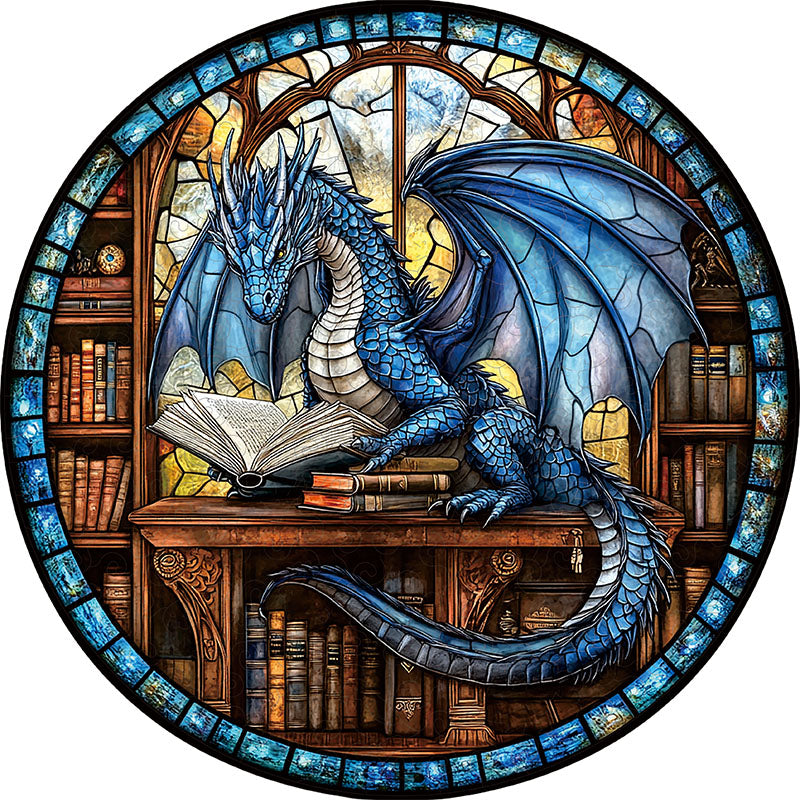 Dragon of Wisdom in the Library – Quordlepuzzles®