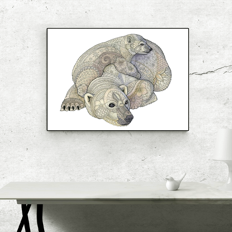 🔥SISTA DAG 80 % RABATT - Vit isbjörns pussel