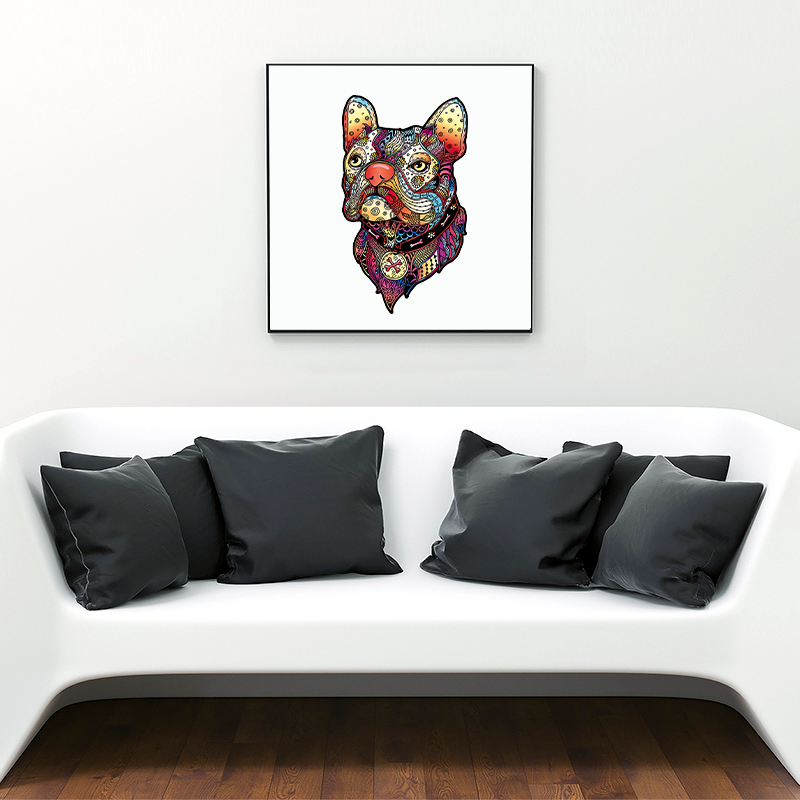 🔥SISTA DAG 80% RABATT-Färgglada franska bulldoggpussel