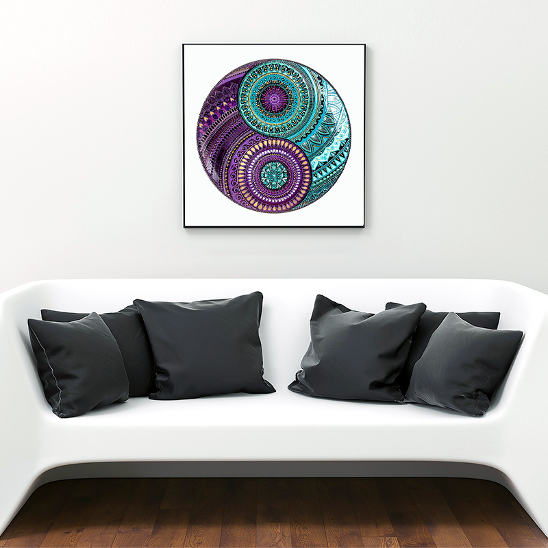 Cyan Ring Wooden Jigsaw Puzzle