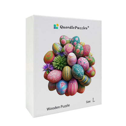 3D Easter Wreath Wooden Jigsaw Puzzle