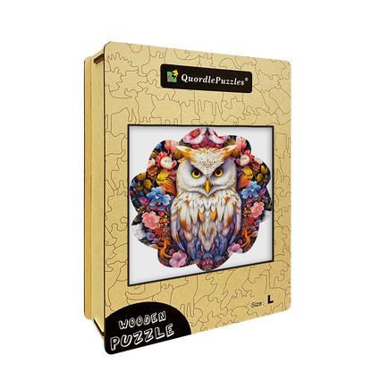 🔥LAST DAY 83% -Minimal Cute Baby Owl Wooden Jigsaw Puzzle