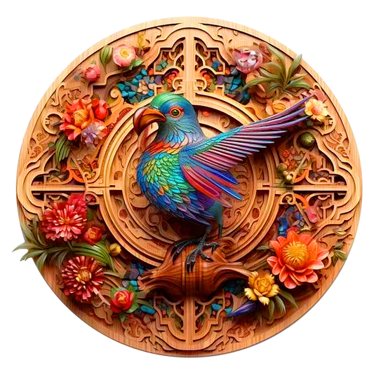 Bird and bloom 1 Wooden Jigsaw Puzzle