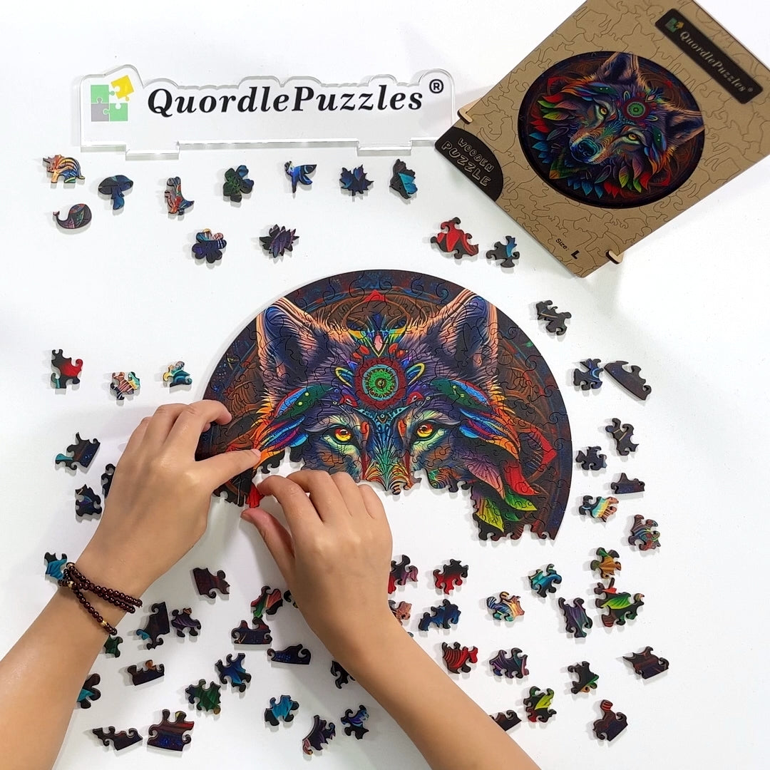 Mandala Volk Wooden Jigsaw Puzzle