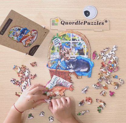 🔥LAST DAY 83% -Special Shaped Wooden Jigsaw Puzzle