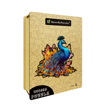🔥LAST DAY 96% OFF-Striking peacock Wooden Jigsaw Puzzle