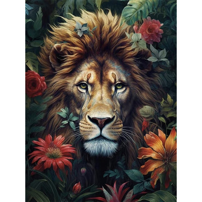 🔥LAST DAY 83% -Flower Lion Wooden Jigsaw Puzzle