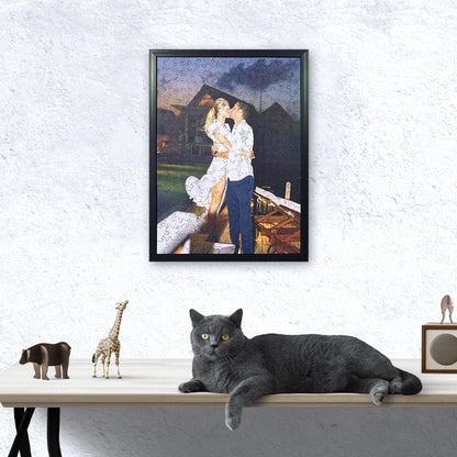 Upload photo custom wooden jigsaw puzzle