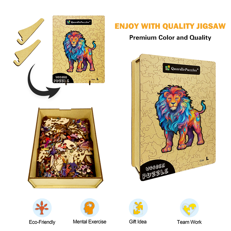 🔥LAST DAY 91% OFF-Colorful lion Wooden Jigsaw Puzzle 🔥LAST DAY 91% OFF-Colorful lion Wooden Jigsaw Puzzle