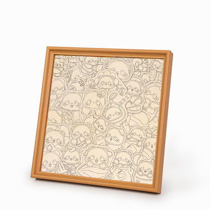 Panda II - Wooden Coloring Puzzle