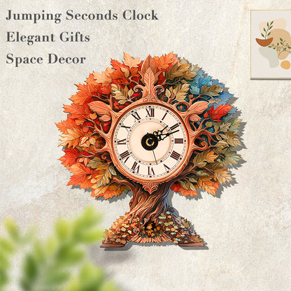 Autumn Tree Timepiece Wooden Clock Puzzle