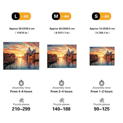 Venice Dusk Wooden Jigsaw Puzzle