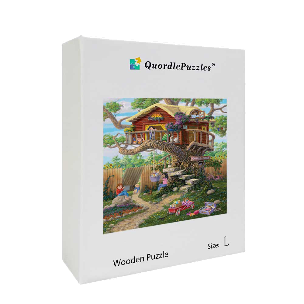 🔥LAST DAY 83% -Girl'S Clubhouse Wooden Jigsaw Puzzle