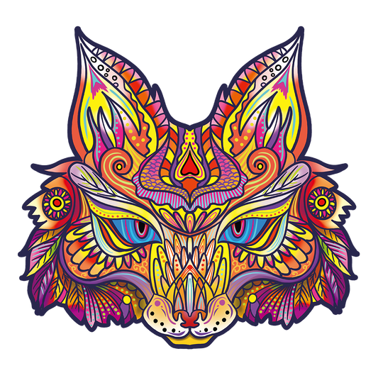 Fox Colourful Wooden Jigsaw Puzzle