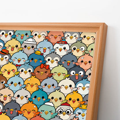 Birds - Wooden Coloring Puzzle