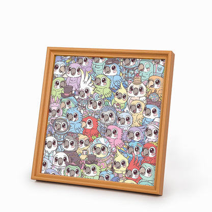 Budgerigar - Wooden Coloring Puzzle