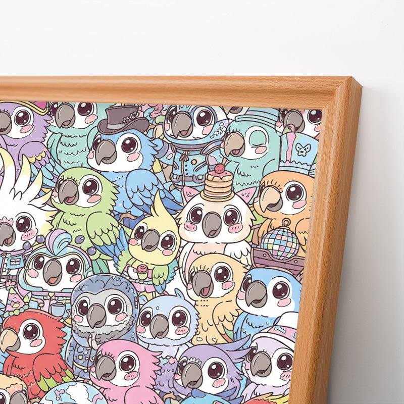 Budgerigar - Wooden Coloring Puzzle