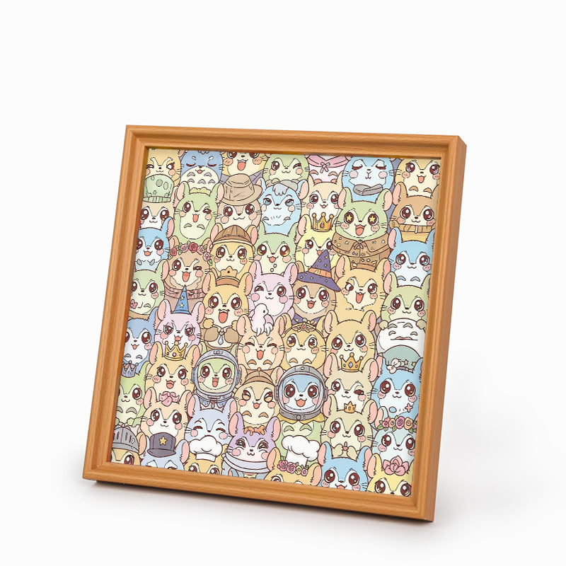 Chinchilla - Wooden Coloring Puzzle