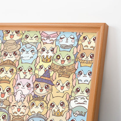 Chinchilla - Wooden Coloring Puzzle