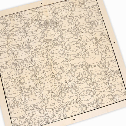 Frog - Wooden Coloring Puzzle