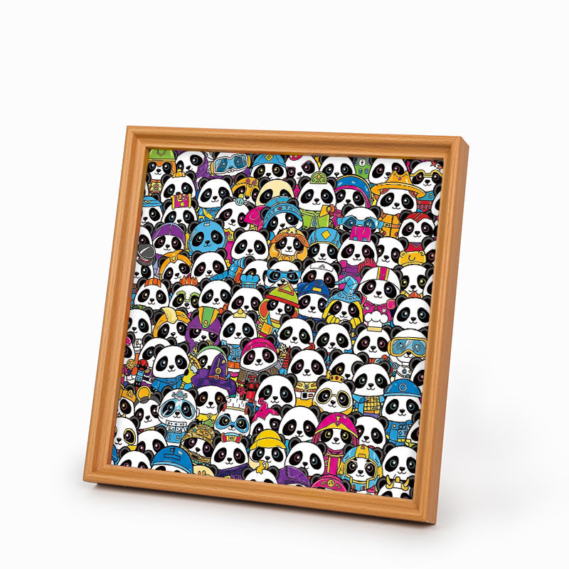 panda - Wooden Coloring Puzzle