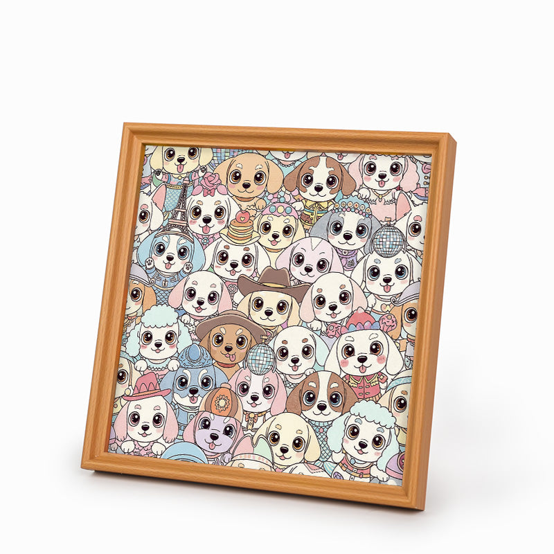 puppy - Wooden Coloring Puzzle