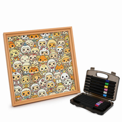 sheep - Wooden Coloring Puzzle