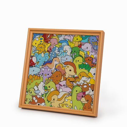 Little Birds - Wooden Coloring Puzzle