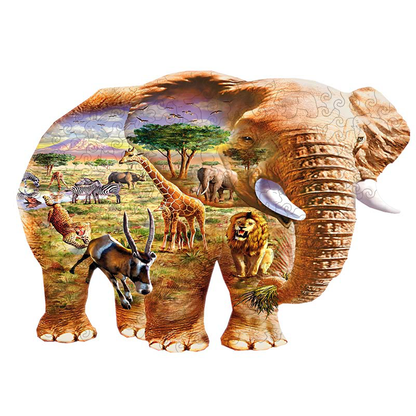 🔥LAST DAY 83% -Chesterman Elephant Wooden Jigsaw Puzzle