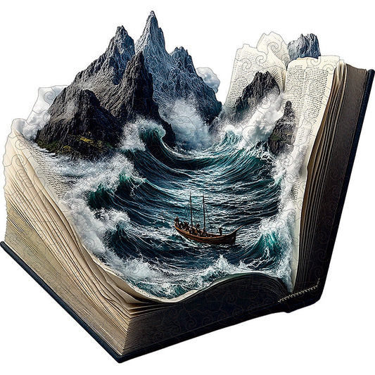 3D Oceanic Storm Wooden Jigsaw Puzzle