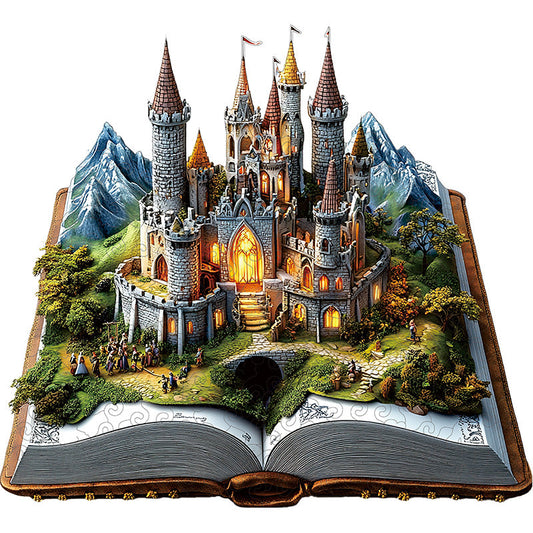 3D Enchanted Castle Wooden Jigsaw Puzzle