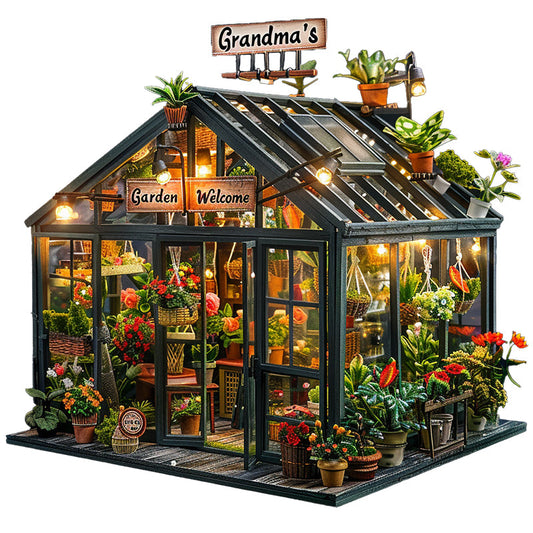 Grandma's Garden Greenhouse Wooden Jigsaw Puzzle