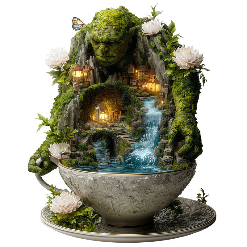 Giant Guardian of the Teacup Valley Wooden Jigsaw Puzzle