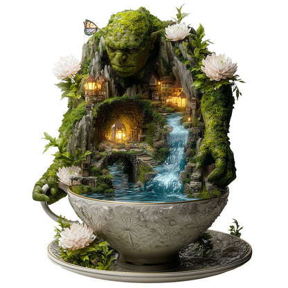 Giant Guardian of the Teacup Valley Wooden Jigsaw Puzzle