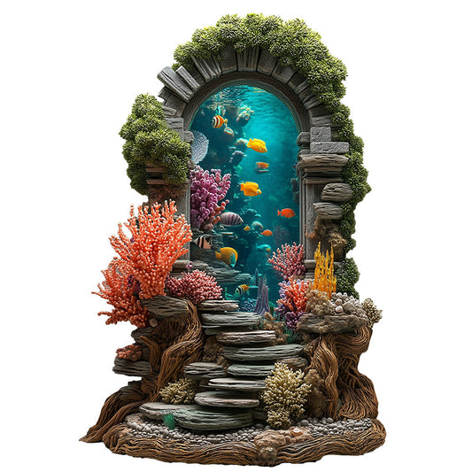 Ocean Gate of Coral Dreams Wooden Jigsaw Puzzle