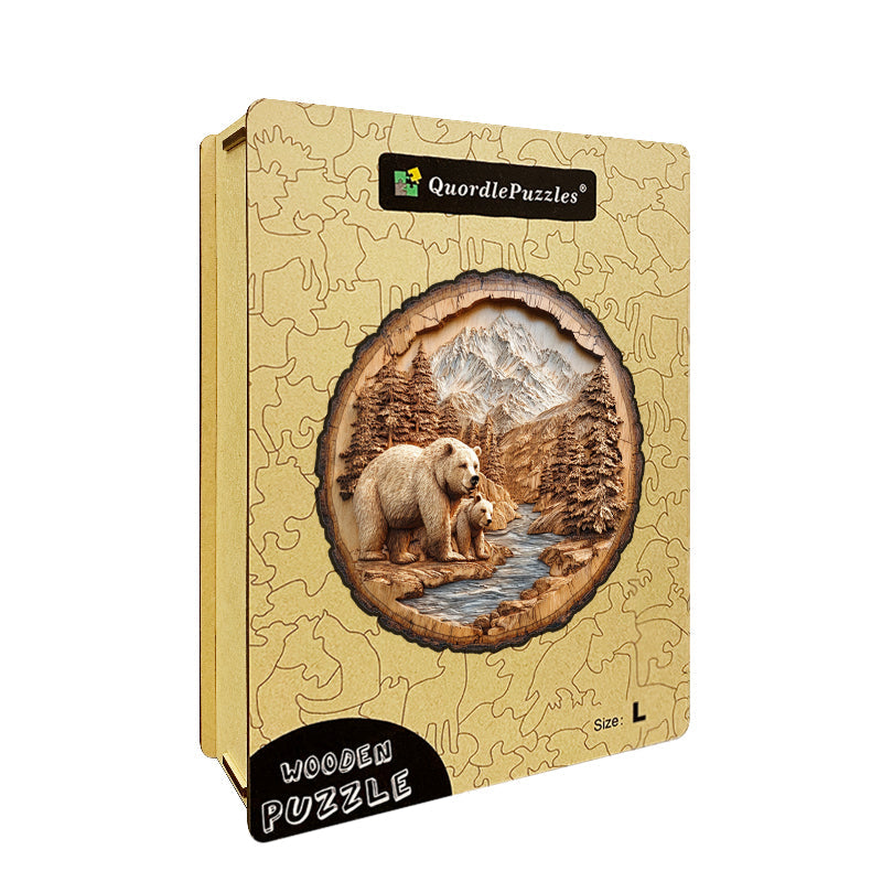 Forest Bear Wooden Jigsaw Puzzle