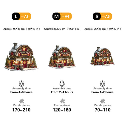 Christmas Tavern Wooden Jigsaw Puzzle
