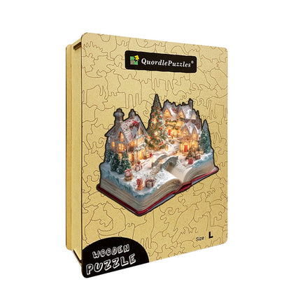 Christmas Pop-up Book Wooden Jigsaw Puzzle