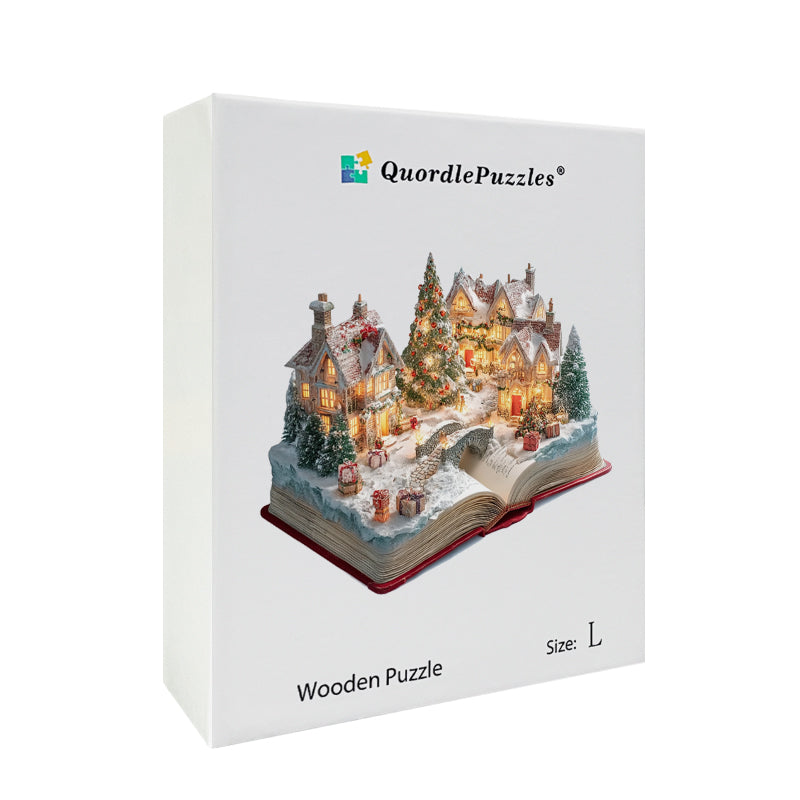 Christmas Pop-up Book Wooden Jigsaw Puzzle