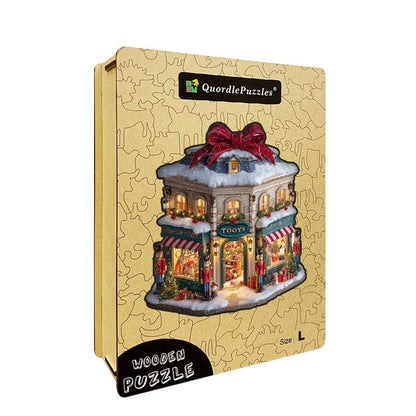 Christmas Shop Wooden Jigsaw Puzzle