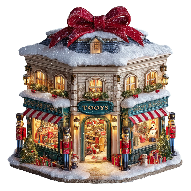 Christmas Shop Wooden Jigsaw Puzzle