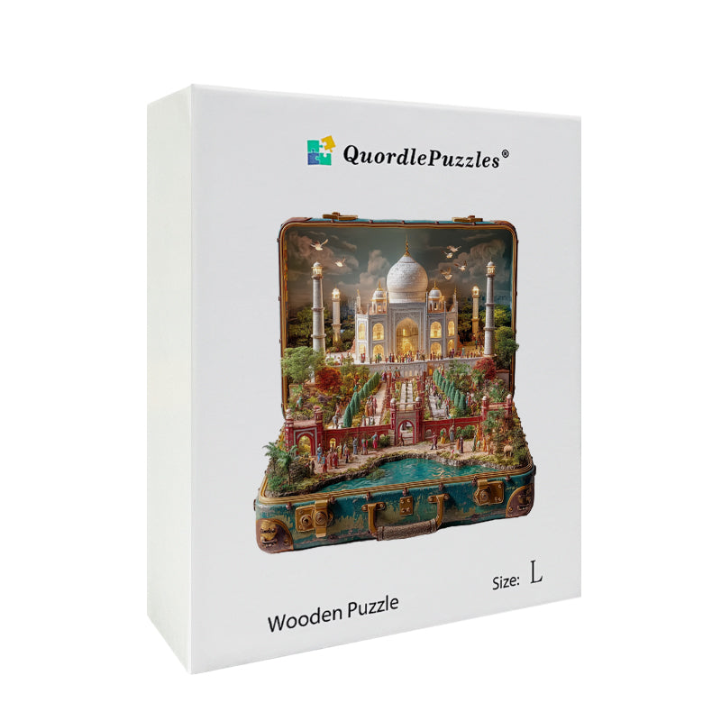 Suitcase – Taj Mahal Wooden Jigsaw Puzzle