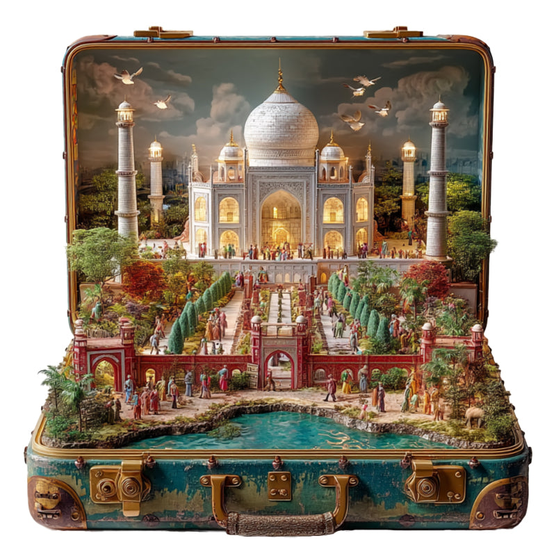 Suitcase – Taj Mahal Wooden Jigsaw Puzzle