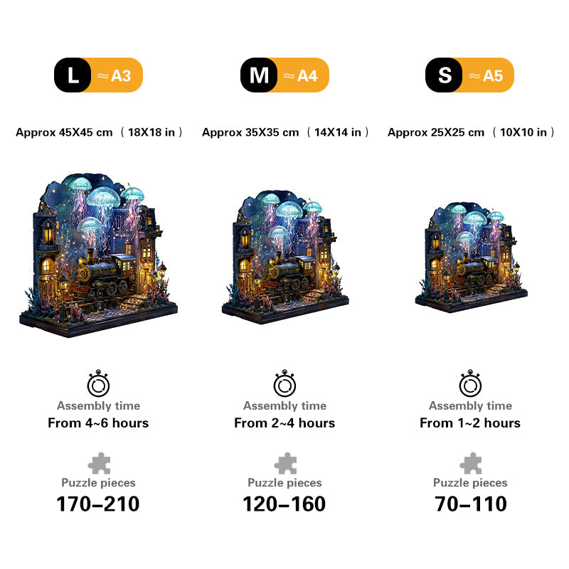 Underwater Platform Wooden Jigsaw Puzzle