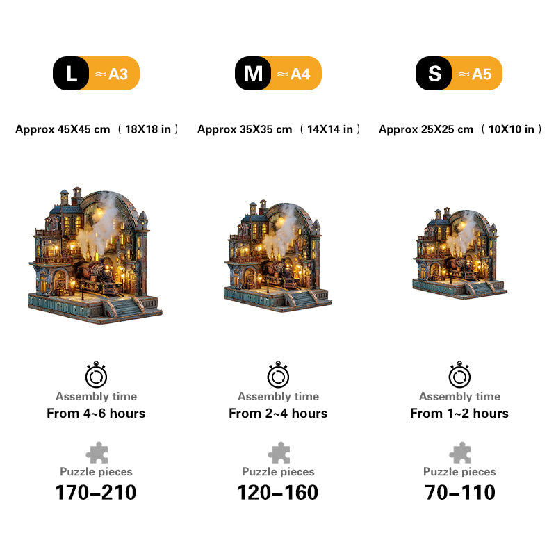 Steam Platform Wooden Jigsaw Puzzle